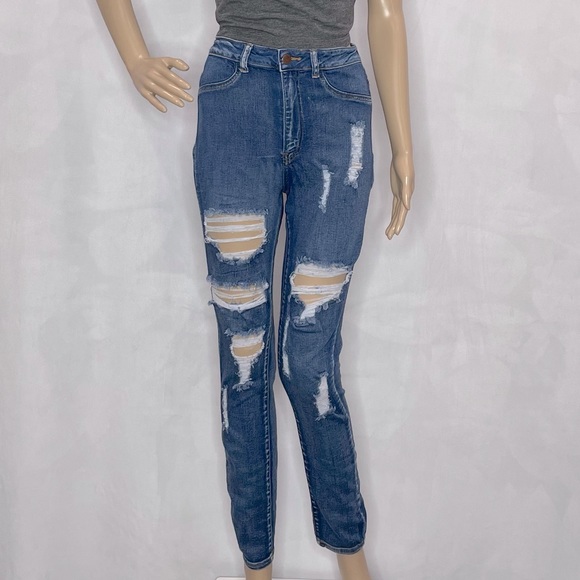 FASHION NOVA HIGH RISE SKINNY JEANS - Picture 2 of 3